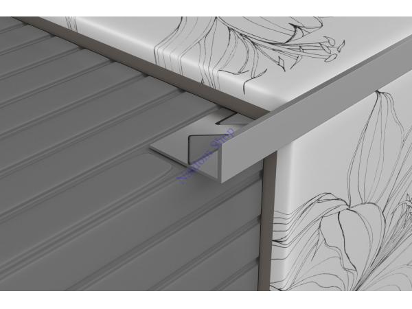 Szögletes élvédő, alu - 2,5 m